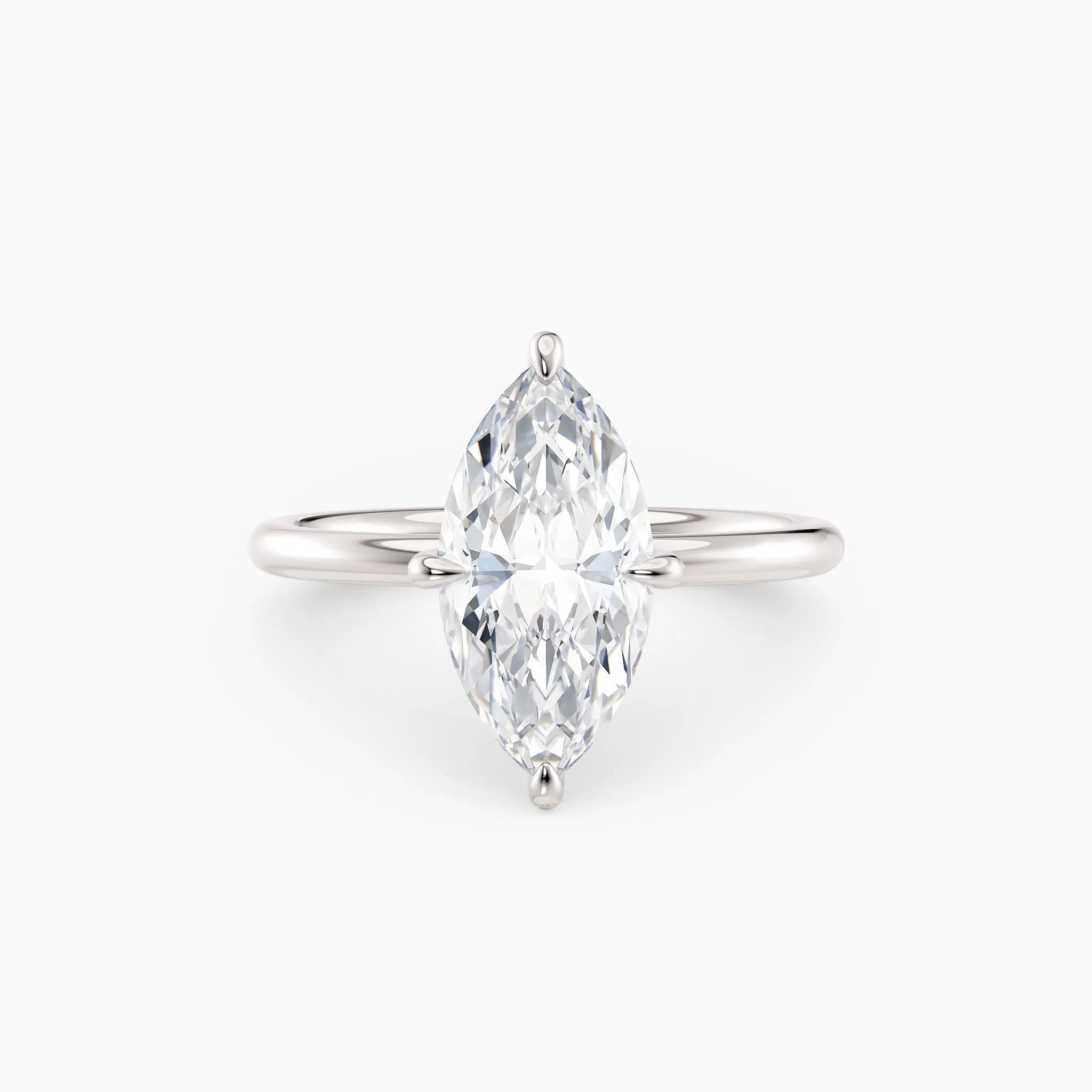 Harlow | Marquise Hidden Halo Engagement Ring
