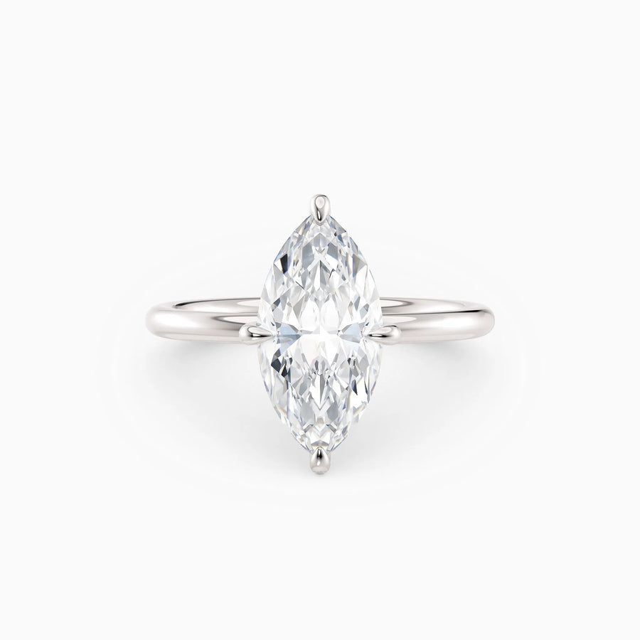 Harlow | Marquise Hidden Halo Engagement Ring