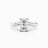 Abby | Radiant Solitaire Tapered Band Engagement Ring