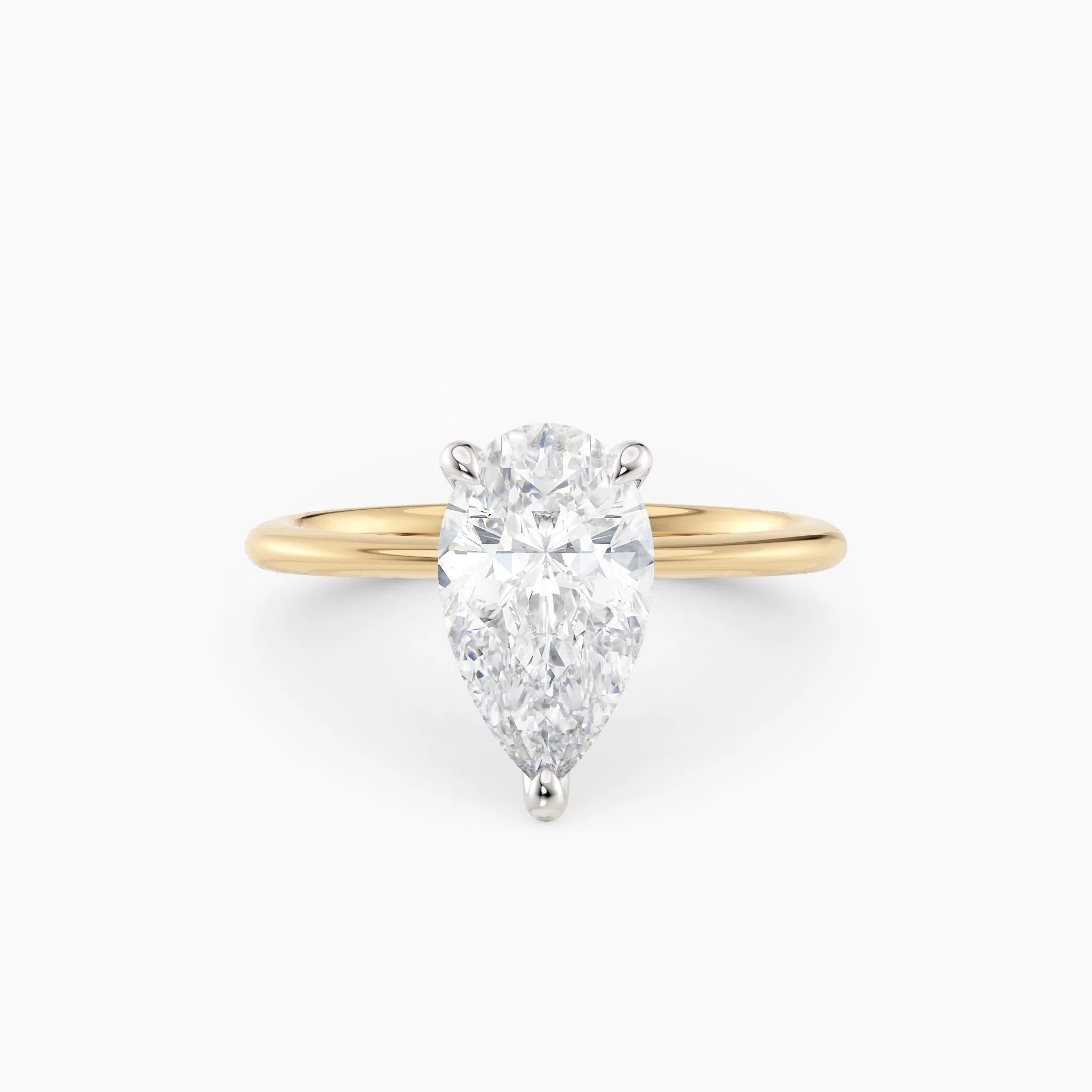 Thin Pear Cut Solitaire Engagement Ring | Lolo – Honey Jewelry Co