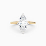 Lolo | Thin Marquise Cut Solitaire Engagement Ring