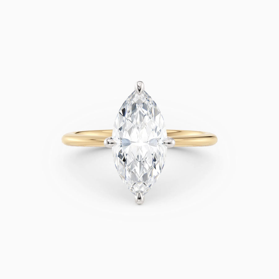 Lolo | Thin Marquise Cut Solitaire Engagement Ring