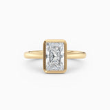Winnie | Cathedral Radiant Bezel Engagement Ring