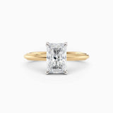 Abby | Radiant Solitaire Tapered Band Engagement Ring