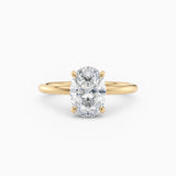 Harlow | Oval Hidden Halo Engagement Ring