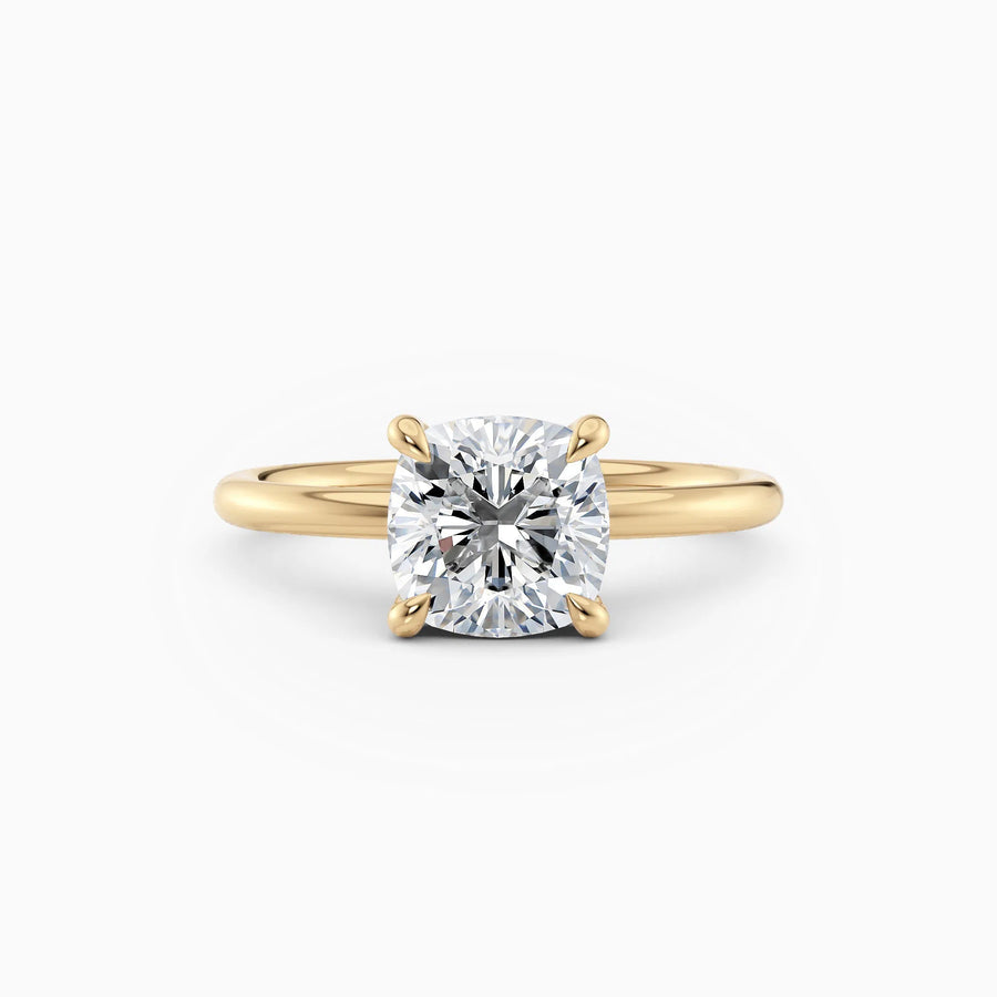 Harlow | Cushion Hidden Halo Engagement Ring