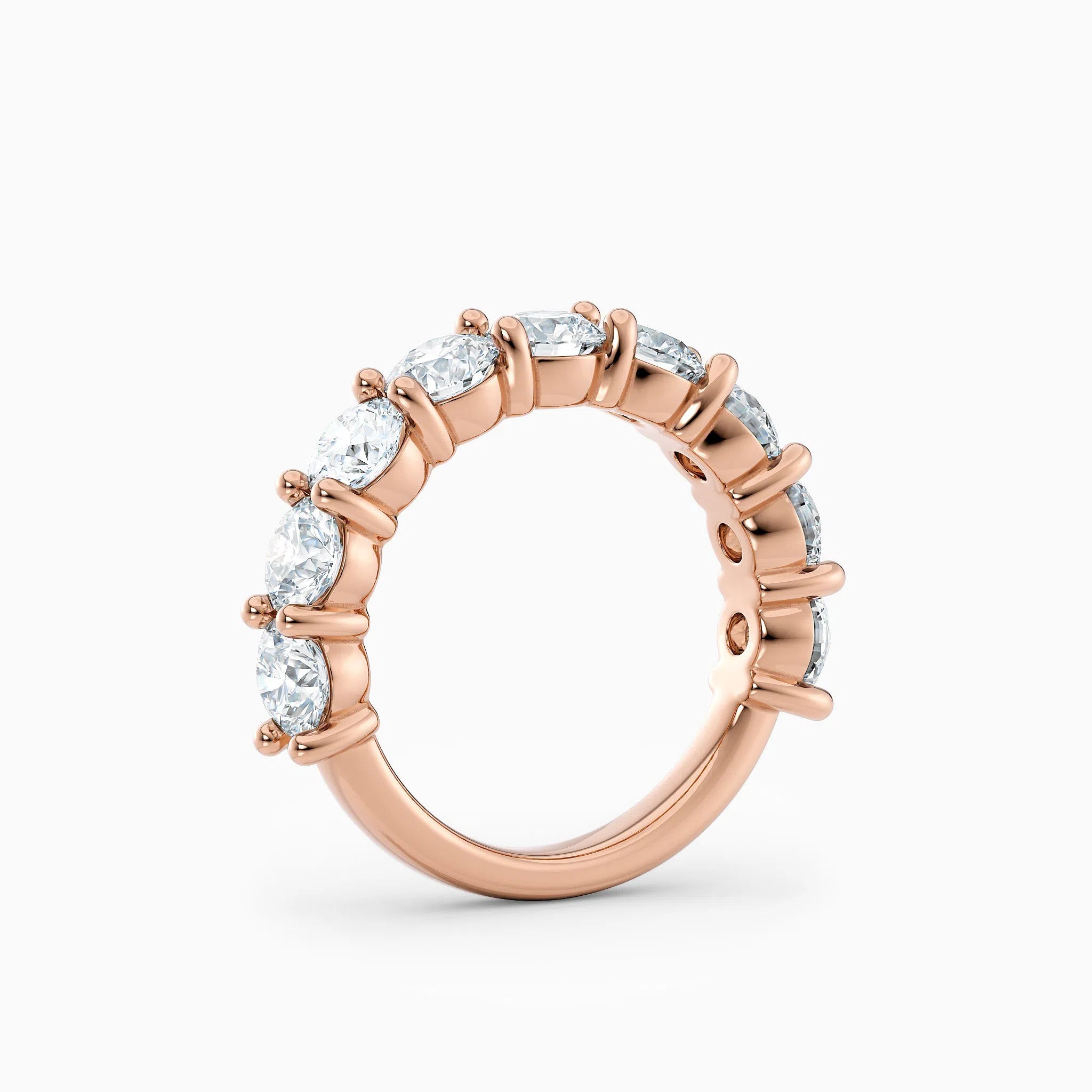 4.5mm Three Quarters Diamond Wedding Band