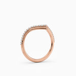 V-Shaped Diamond Wedding Band