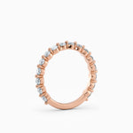 2.5 mm Single Prong Round Diamond Eternity Wedding Band