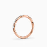 Twisted Diamond Wedding Band