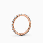 2.4mm French Cut Eternity Wedding Band