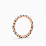 2.4mm French Cut Eternity Wedding Band