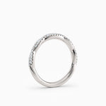 Twisted Diamond Wedding Band