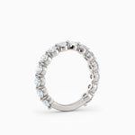 3.2mm Single Prong Round Diamond Eternity Wedding Band