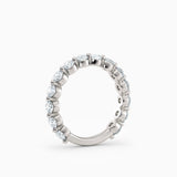 3.2mm Single Prong Round Diamond Eternity Wedding Band