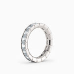 Emerald Cut End-to-End Diamond Eternity Wedding Band
