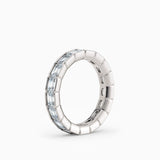 Emerald Cut End-to-End Diamond Eternity Wedding Band