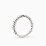 Single Prong Petite Round Diamond Wedding Band