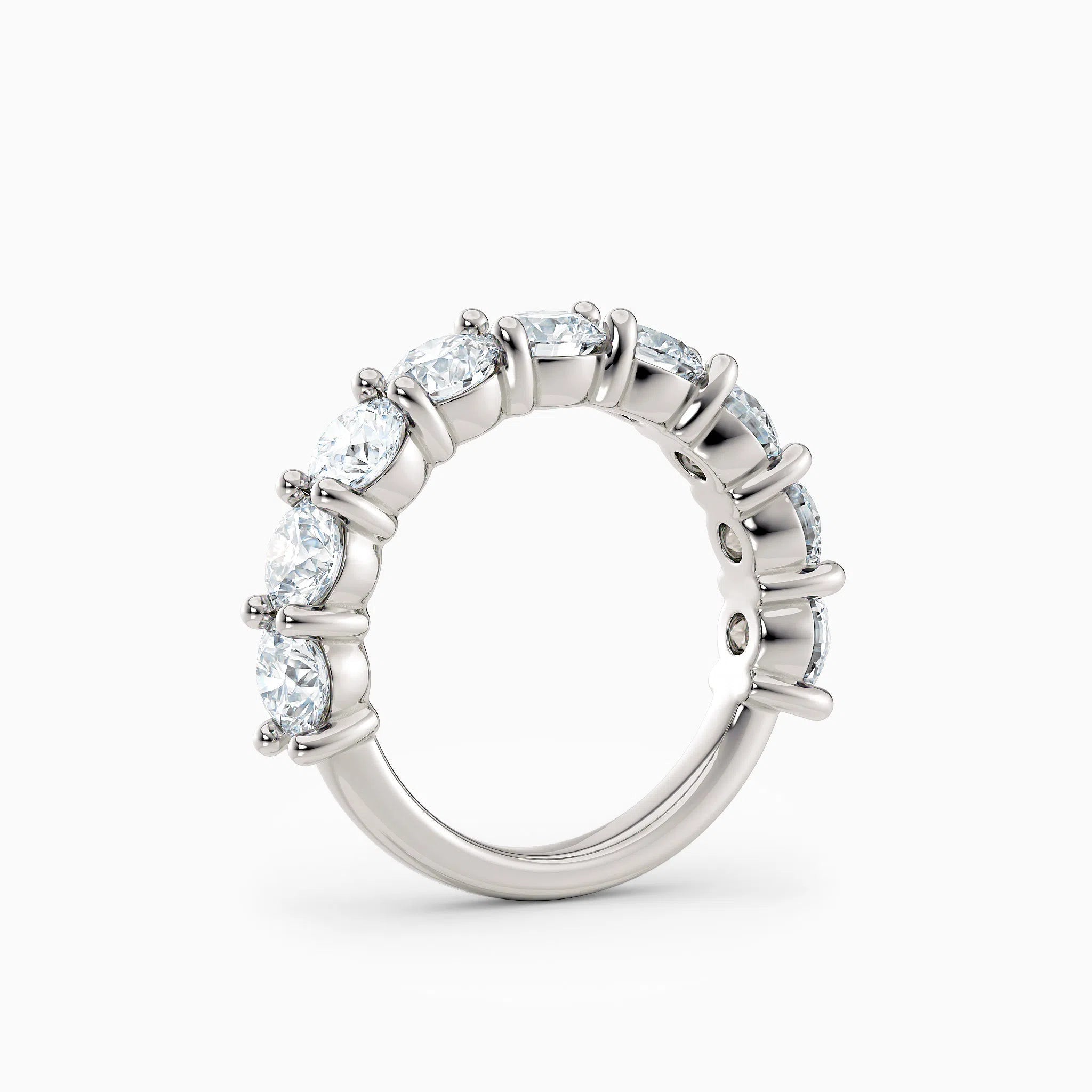 4.5mm Three Quarters Diamond Wedding Band