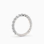 2.5 mm Single Prong Round Diamond Eternity Wedding Band