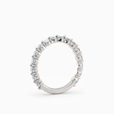 2.5 mm Single Prong Round Diamond Eternity Wedding Band