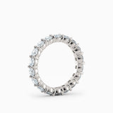 3.5mm Round Diamond Eternity Wedding Band