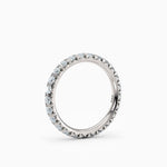 2.4mm French Cut Eternity Wedding Band