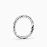 2.4mm French Cut Eternity Wedding Band