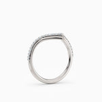 V-Shaped Diamond Wedding Band