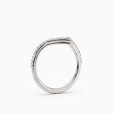 V-Shaped Diamond Wedding Band