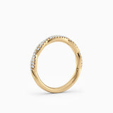Twisted Diamond Wedding Band