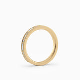 Beaded Round & Baguette Diamond Wedding Band