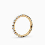 2.4mm French Cut Eternity Wedding Band