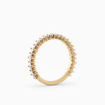 Single Prong Petite Round Diamond Wedding Band