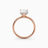 Harlow | Pear Hidden Halo Engagement Ring