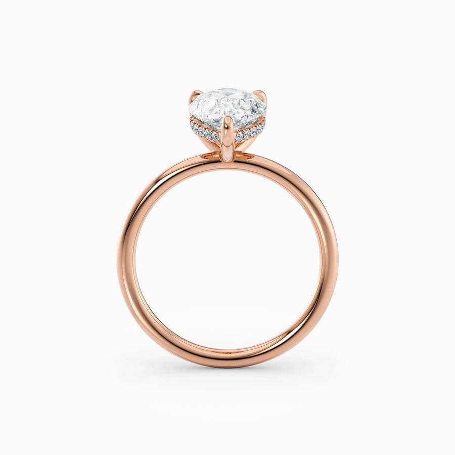 Harlow | Pear Hidden Halo Engagement Ring