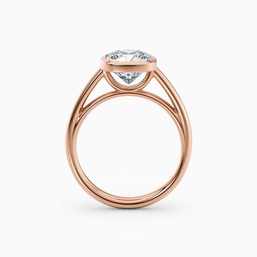 Winnie | Cathedral Cushion Bezel Engagement Ring