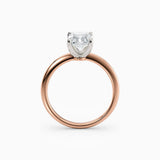 Lolo | Thin Radiant Cut Solitaire Engagement Ring