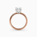 Abby | Radiant Solitaire Tapered Band Engagement Ring