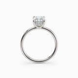 Harlow | Radiant Hidden Halo Engagement Ring