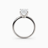 Lolo | Thin Radiant Cut Solitaire Engagement Ring