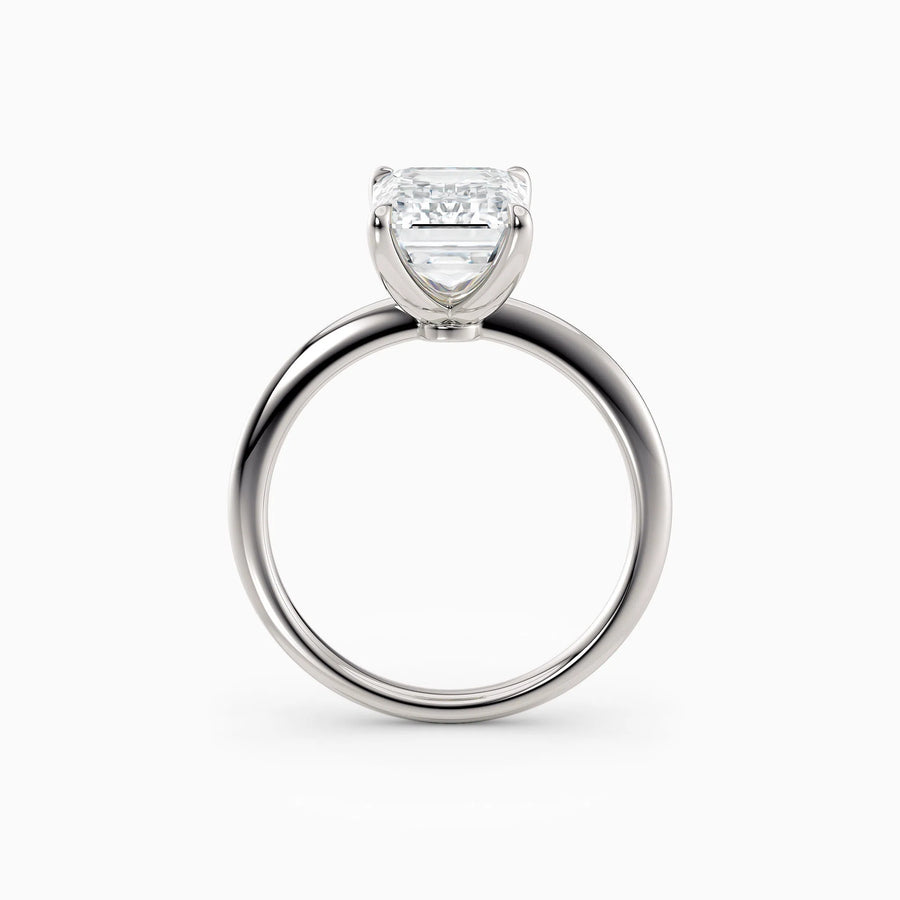 Lolo | Thin Radiant Cut Solitaire Engagement Ring