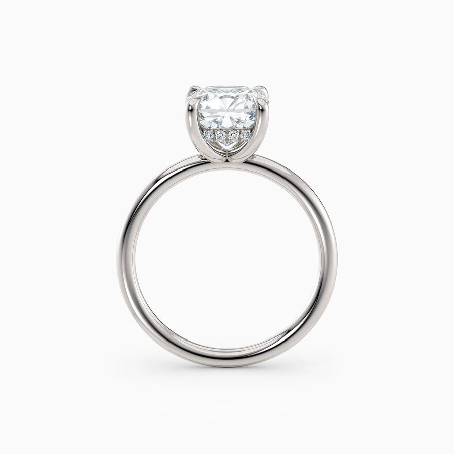 Harlow | Cushion Hidden Halo Engagement Ring