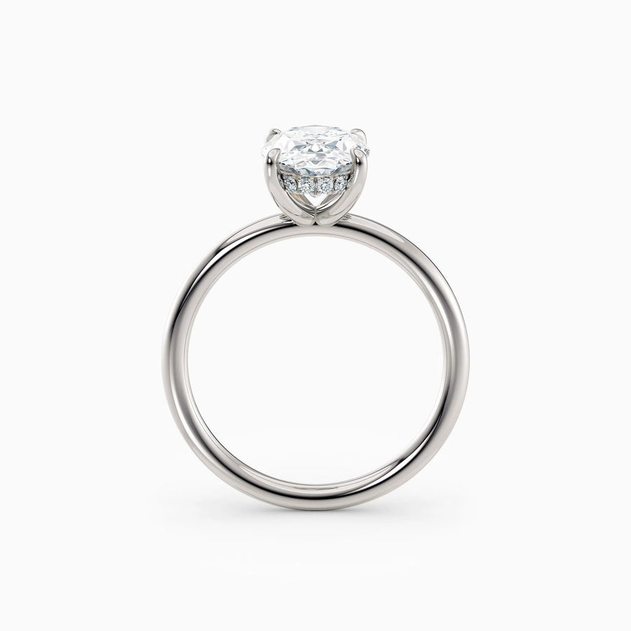 Harlow | Oval Hidden Halo Engagement Ring