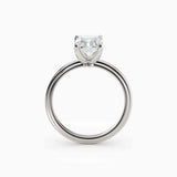 Abby | Radiant Solitaire Tapered Band Engagement Ring