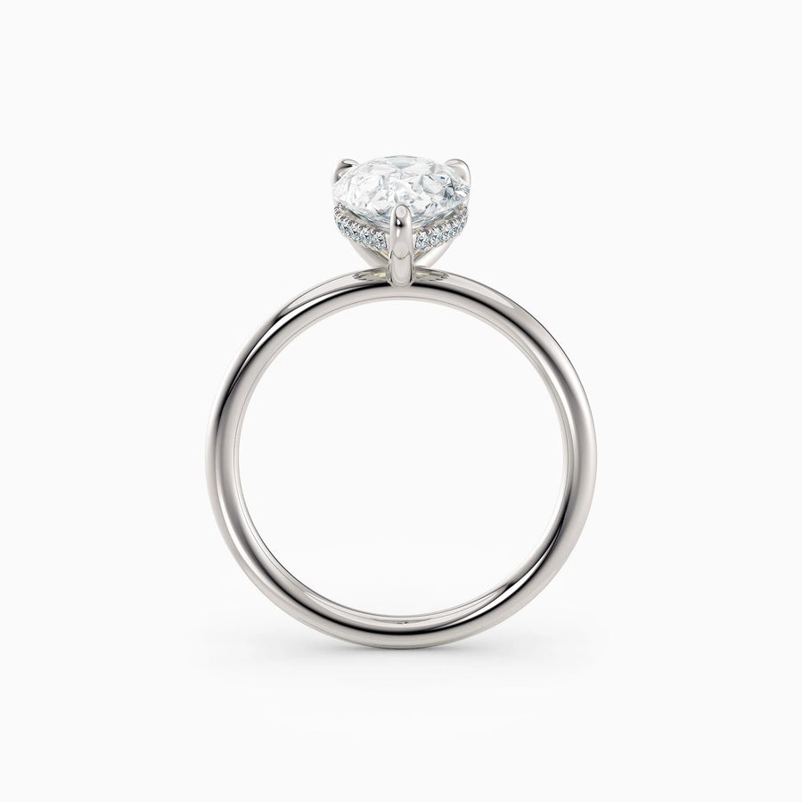 Harlow | Pear Hidden Halo Engagement Ring