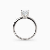 Lolo | Thin Emerald Cut Solitaire Engagement Ring