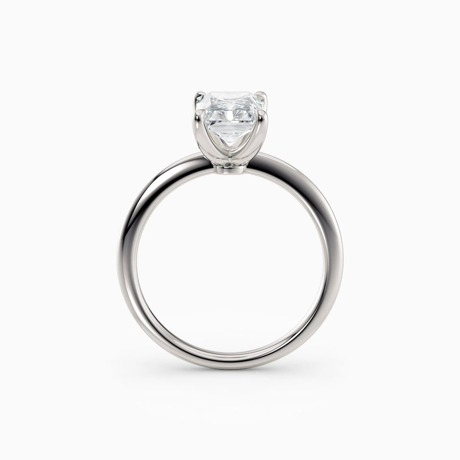 Lolo | Thin Emerald Cut Solitaire Engagement Ring