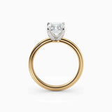 Abby | Radiant Solitaire Tapered Band Engagement Ring