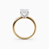 Lolo | Thin Emerald Cut Solitaire Engagement Ring